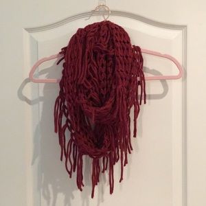 Maroon infinity scarf